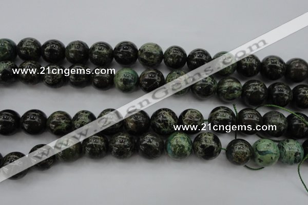 CIJ110 15.5 inches 12mm round dyed impression jasper beads wholesale