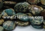 CIJ12 15.5 inches 15*20mm oval impression jasper beads wholesale