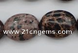 CIJ123 15.5 inches 13*18mm oval dyed impression jasper beads wholesale