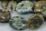 CIJ14 15.5 inches 18*25mm oval impression jasper beads wholesale