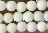 CIJ200 15.5 inches 4mm round ivory jade beads wholesale