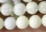 CIJ201 15.5 inches 6mm round ivory jade beads wholesale