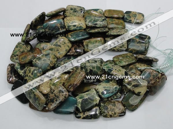 CIJ21 15.5 inches 22*30mm rectangle impression jasper beads wholesale