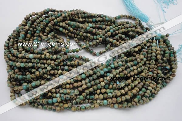 CIJ26 15.5 inches 4mm round impression jasper beads wholesale