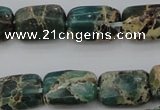 CIJ70 15.5 inches 8*12mm rectangle impression jasper beads wholesale