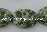 CIJ80 15.5 inches 13*18mm oval impression jasper beads wholesale