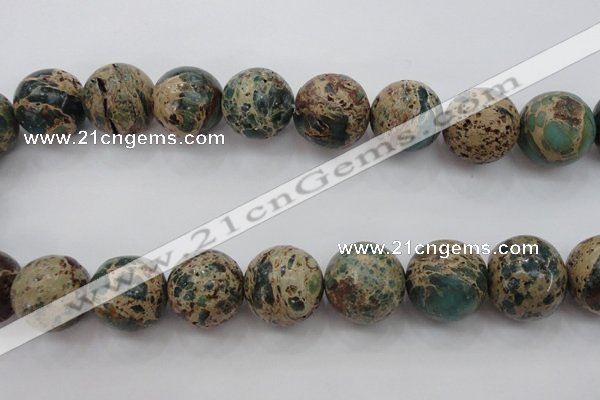 CIJ86 15.5 inches 18mm round impression jasper beads wholesale