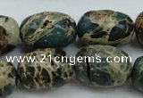 CIJ90 15.5 inches 10*14mm drum impression jasper beads wholesale