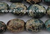 CIJ93 15.5 inches 15*20mm drum impression jasper beads wholesale