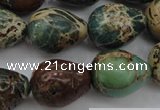 CIJ98 15.5 inches 15*20mm teardrop impression jasper beads wholesale