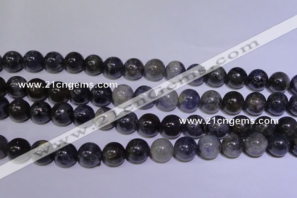 CIL05 15.5 inches 10mm round natural iolite gemstone beads