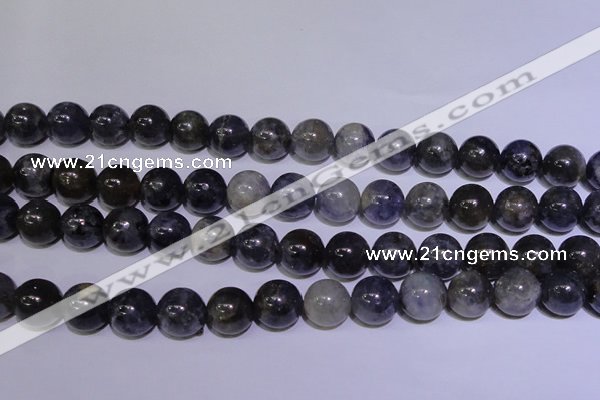 CIL08 15.5 inches 11mm round natural iolite gemstone beads