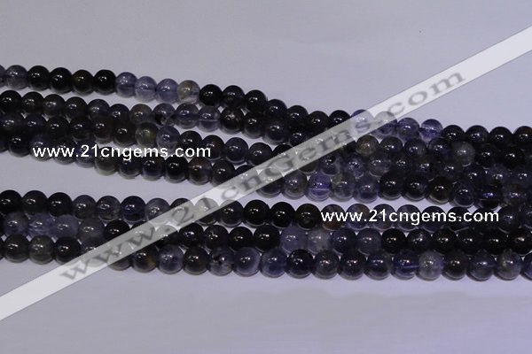 CIL10 15.5 inches 5mm round A grade natural iolite gemstone beads