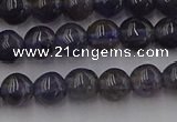 CIL100 15.5 inches 4mm round iolite gemstone beads wholesale