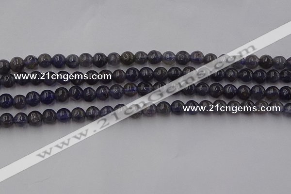 CIL100 15.5 inches 4mm round iolite gemstone beads wholesale