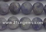 CIL110 15.5 inches 8mm round matte iolite gemstone beads