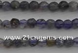 CIL116 15.5 inches 3mm faceted round iolite gemstone beads