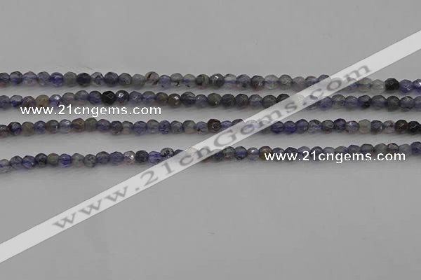 CIL116 15.5 inches 3mm faceted round iolite gemstone beads