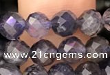 CIL121 15.5 inches 5mm faceted round iolite beads wholesale