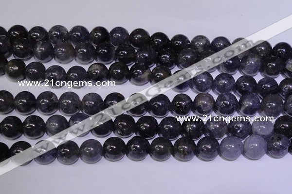 CIL15 15.5 inches 9mm round A grade natural iolite gemstone beads