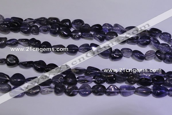 CIL44 15.5 inches 8*10mm nuggets natural iolite gemstone beads