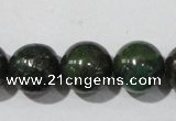 CIS03 15.5 inches 10mm round green iron stone beads wholesale