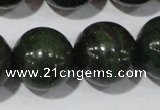 CIS06 15.5 inches 16mm round green iron stone beads wholesale