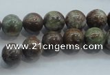 CJA02 15.5 inches 10mm round green jasper beads wholesale