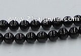 CJB02 16 inches 6mm round natural jet gemstone beads wholesale