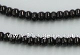 CJB09 16 inches 4*6mm rondelle natural jet gemstone beads wholesale