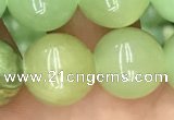 CJB312 15.5 inches 12mm round dyed green jade gemstone beads