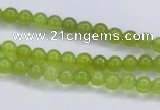 CKA01 15.5 inches 4mm round Korean jade gemstone beads