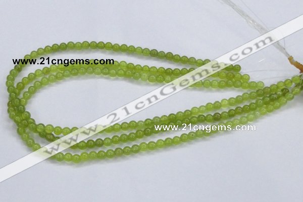 CKA01 15.5 inches 4mm round Korean jade gemstone beads