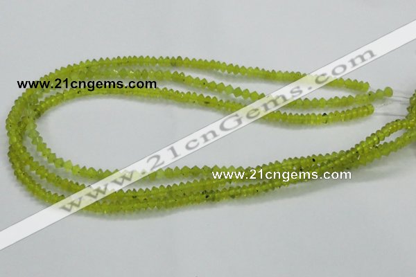 CKA10 15.5 inches 3*5mm rondelle Korean jade gemstone beads