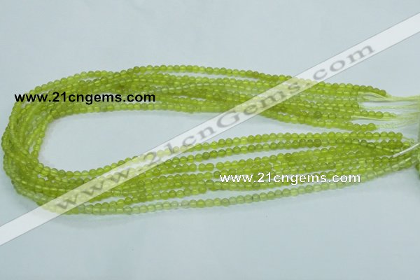 CKA101 15.5 inches 4mm round Korean jade gemstone beads