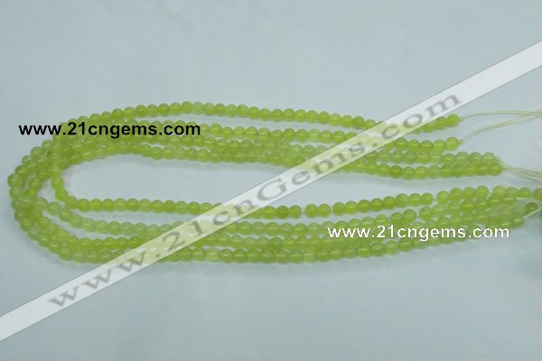 CKA102 15.5 inches 5mm round Korean jade gemstone beads