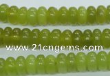 CKA104 15.5 inches 5*10mm rondelle Korean jade gemstone beads