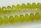 CKA11 15.5 inches 6*10mm rondelle Korean jade gemstone beads