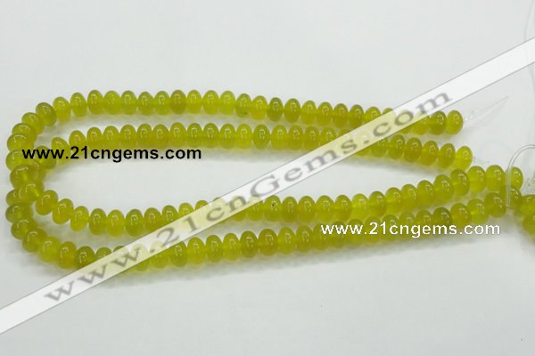 CKA11 15.5 inches 6*10mm rondelle Korean jade gemstone beads