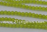 CKA201 15.5 inches 4mm round Korean jade gemstone beads