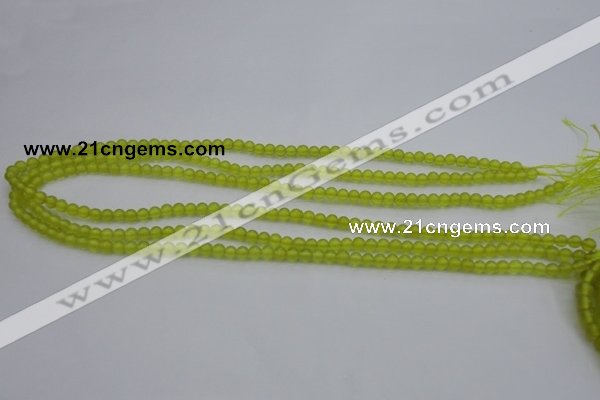 CKA201 15.5 inches 4mm round Korean jade gemstone beads