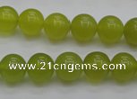 CKA204 15.5 inches 10mm round Korean jade gemstone beads