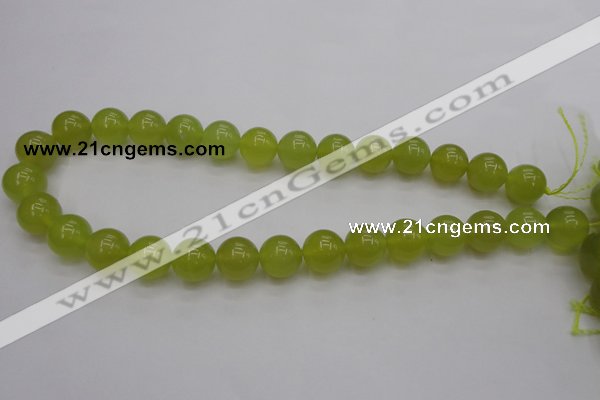 CKA206 15.5 inches 14mm round Korean jade gemstone beads