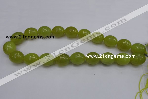 CKA210 15.5 inches 15*20mm egg-shaped Korean jade gemstone beads