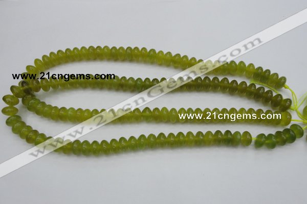 CKA214 15.5 inches 6*10mm rondelle Korean jade gemstone beads