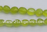 CKA215 15.5 inches 6*8mm nuggets Korean jade gemstone beads