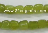 CKA23 15.5 inches 7*10mm nugget Korean jade gemstone beads