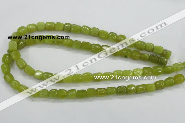 CKA23 15.5 inches 7*10mm nugget Korean jade gemstone beads
