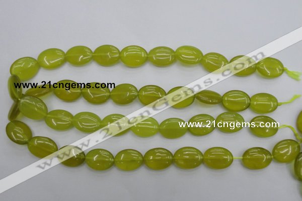 CKA247 15.5 inches 15*20mm oval Korean jade gemstone beads