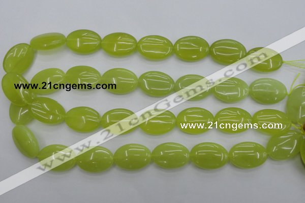 CKA250 15.5 inches 18*25mm oval Korean jade gemstone beads